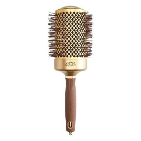 Olivia Garden Expert Blowout Shine Wavy Brush, Ceramiczna Szczotka z Jonizacją do Modelowania Włosów, 65mm
