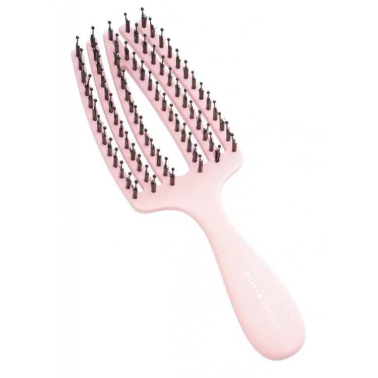 Szczotka dla dzieci Olivia Garden FingerBrush Mini Care Kids do rozczesywania włosów różowa