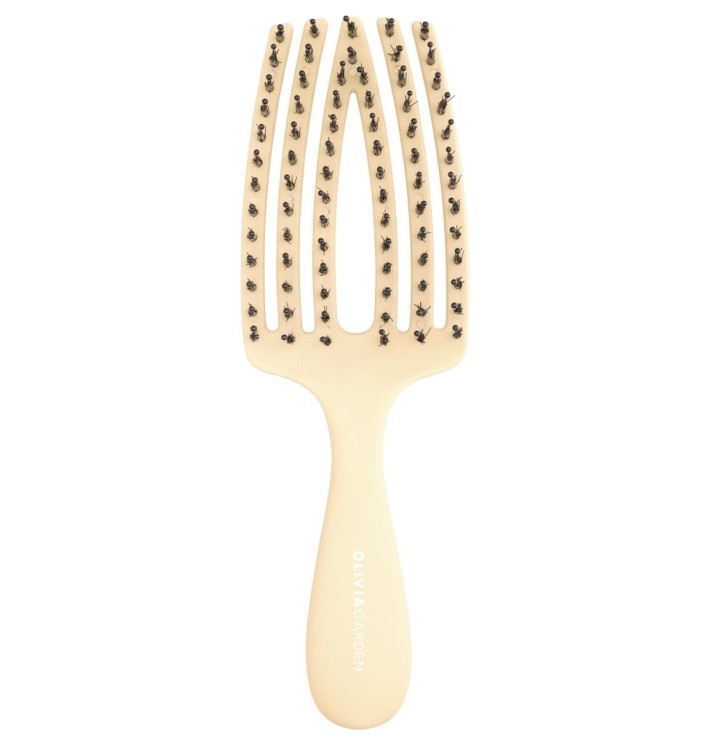 Szczotka dla dzieci Olivia Garden FingerBrush Mini Care Kids do rozczesywania włosów żółta
