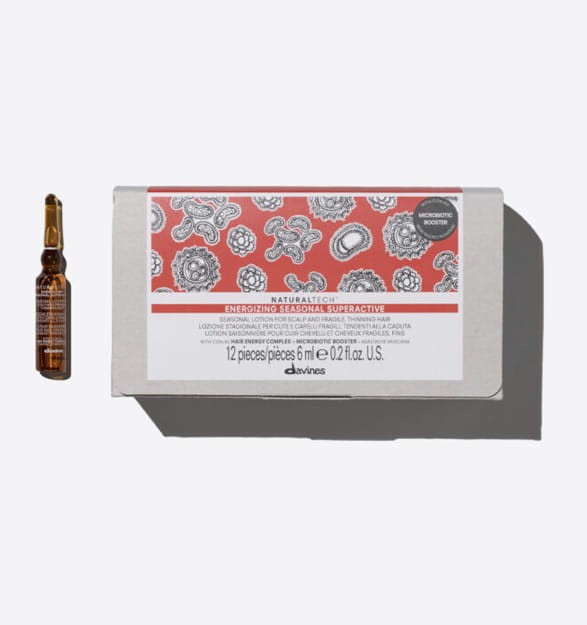 Davines NaturalTech Energizing Superactive ampułki przeciw wypadaniu włosów bez spłukiwania 12x6 ml