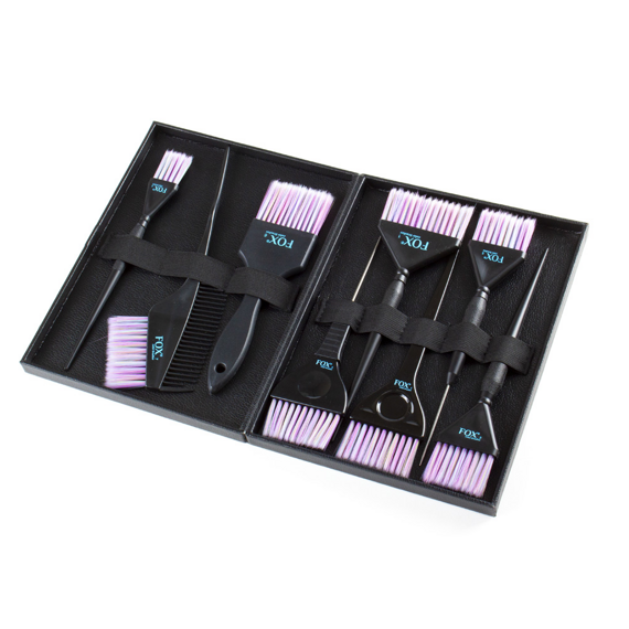 Zestaw Fox Color Brushes 8 pędzli do farbowania włosów