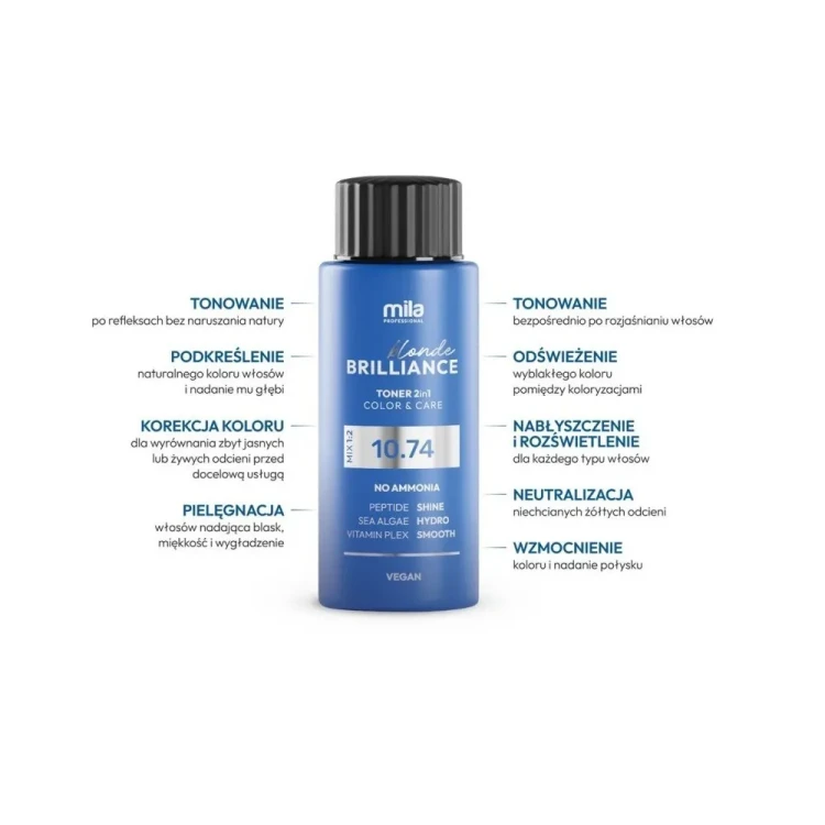 Toner MILA PRO Brillance 10.37 60ml