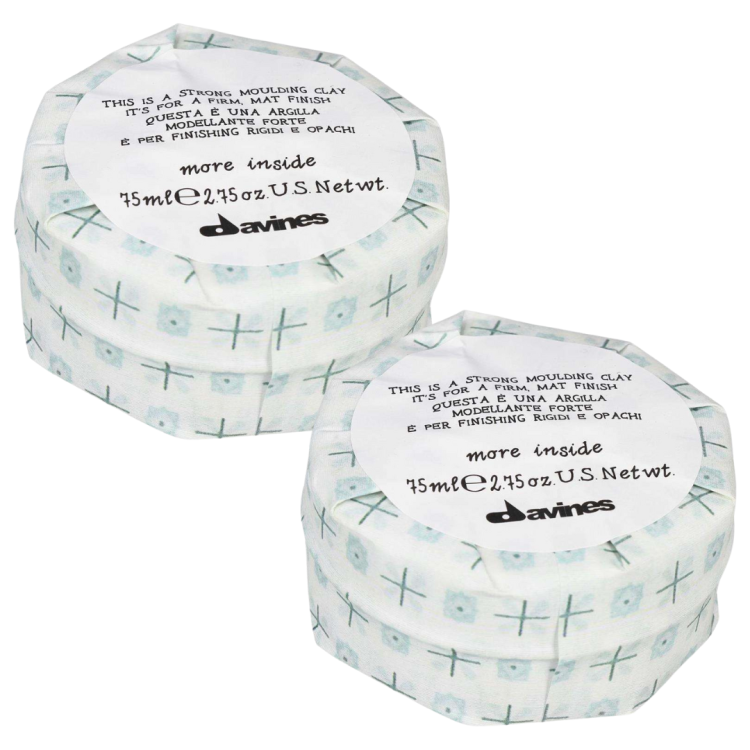 Zestaw 2x Glinka Davines Strong Moulding Clay 75ml