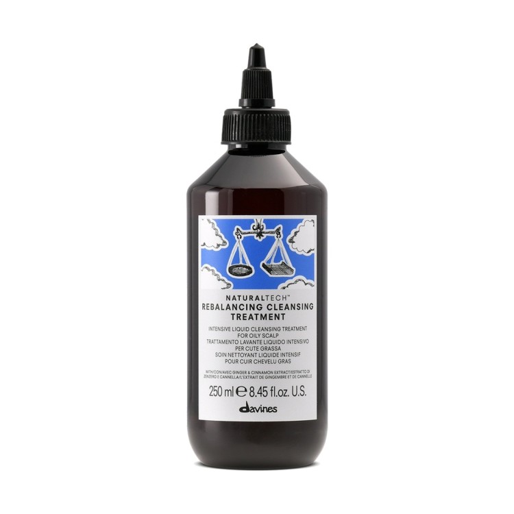 Davines Naturaltech Rebalancing Cleansing Treatment, Kuracja Oczyszczający do Włosów i Skóry Głowy 250ml