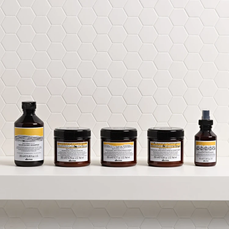 Davines NaturalTech Nourishing Vegetarian Miracle maska 250ml - głęboko nawilżająca do włosów suchych i łamliwych